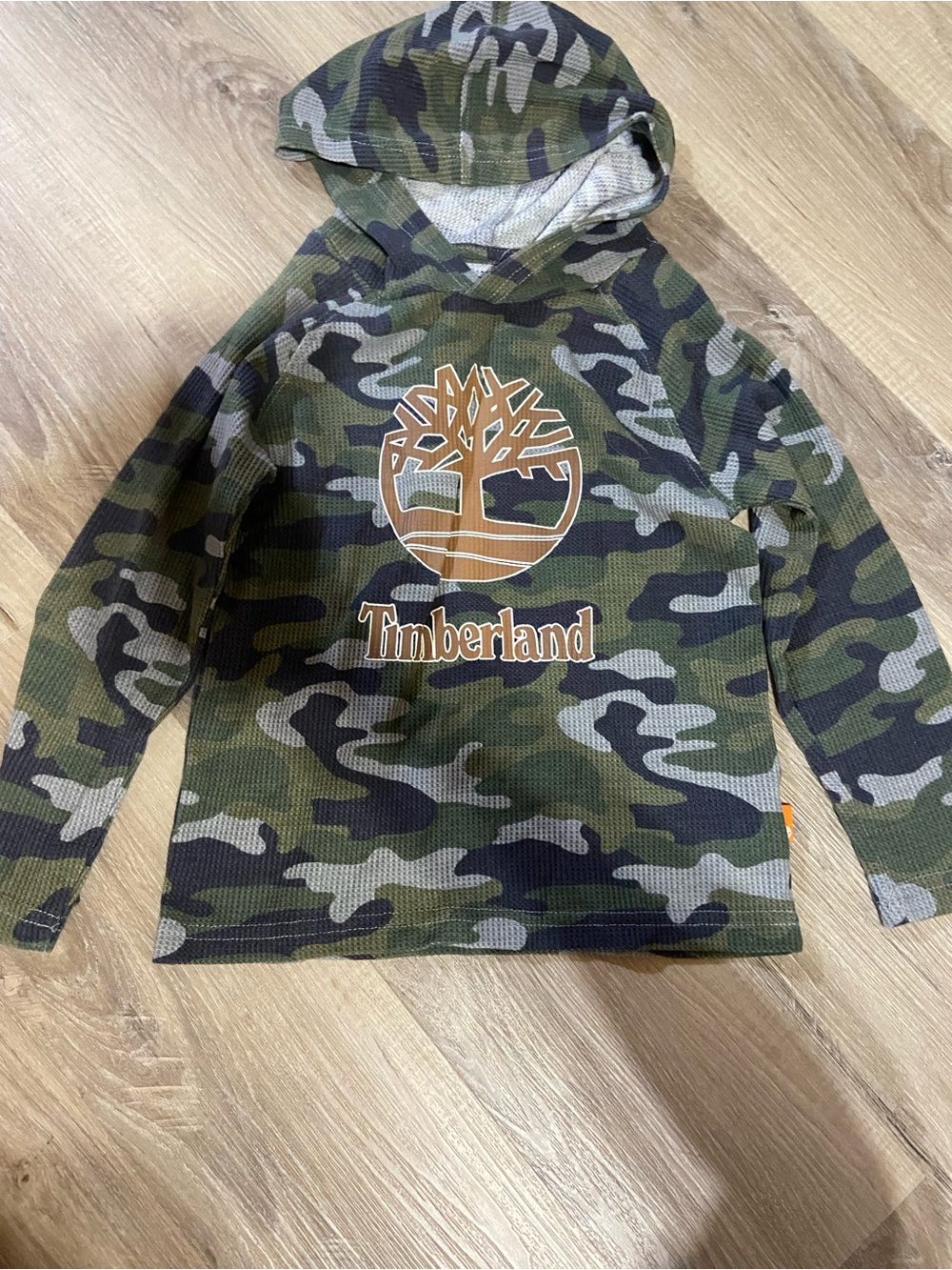 Timberland Kids Camo Hooded Pullover - Green & Black